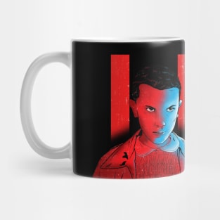 Eleven Stranger Things Fan Art Vintage Design Mug